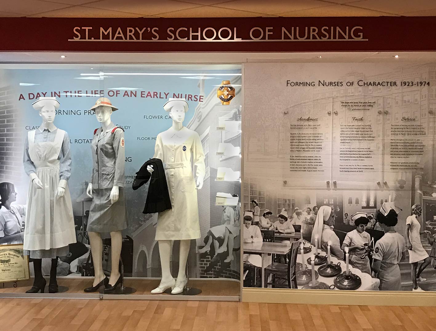 Mini museum environment for SSM Health St. Mary's Hospital
