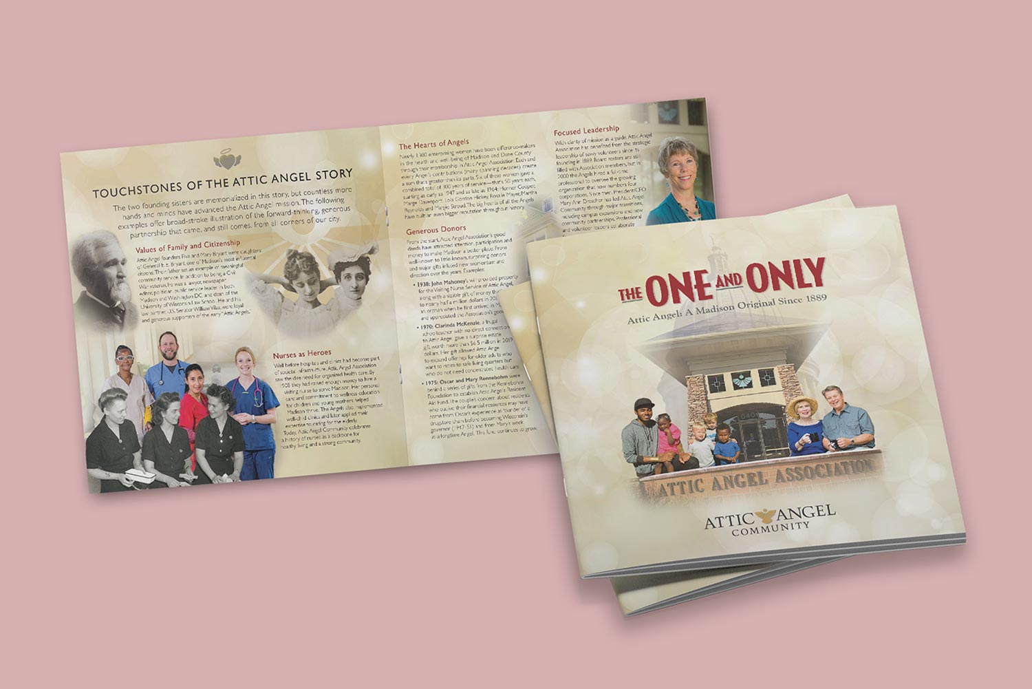 Spread of "The One and Only" book for Attic Angel Community