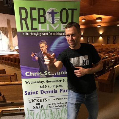 Reboot Live indoor signage for St. Dennis Parish